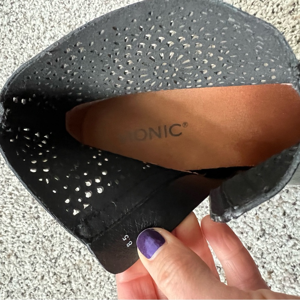 Vionic Luciana Perf Booties, Size 8.5 - image 3